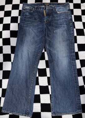 Lucky Brand 367 Vintage Boot Blue Jeans Mens Size 34x30
